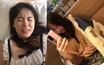น้องชายของสามีของเธอถูกหลอกโดยการปิดตาภรรยาของเขาในที่มืด