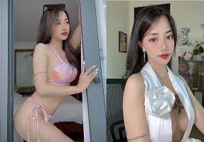 บนเตียง Tuyet Thu มีเพศสัมพันธ์กับแฟนของเธอ